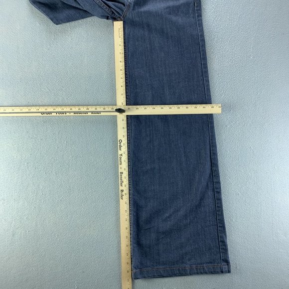 **SOLD**Y2K Tristan Womens Jeans 4 x 30.5 Wide Leg Mid Rise Thick Stitching - Picture 6 of 12